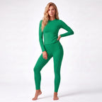 Long‑Sleeve Top & Textured Leggings Set
