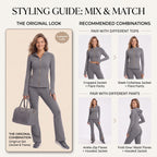 Uncia Active Women's 2 Piece Workout Set | Hooded Zip Jacket & Flare Leggings