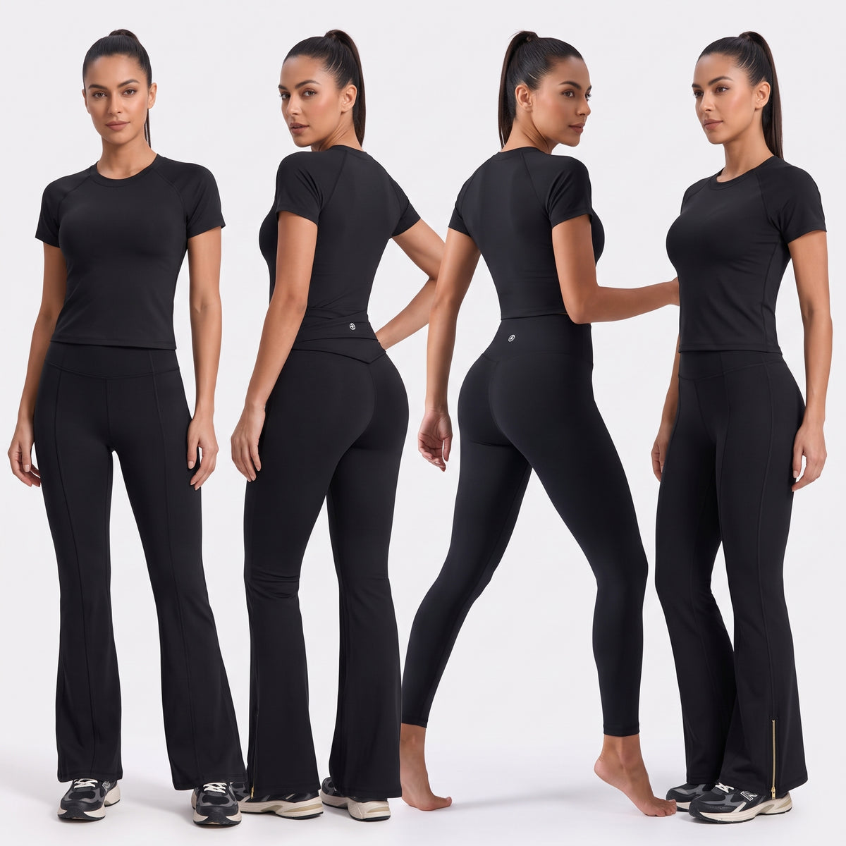 Uncia Active Crew Neck Short Sleeve Top For women | Slim Fit Workout
