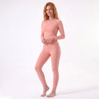 Uncia Active Long Sleeve Thumb Hole 2-Piece Yoga Set | High Waist Pocket Leggings Activewear