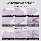 Uncia Active Women's Seamless Crew Neck Top & Biker Shorts Set