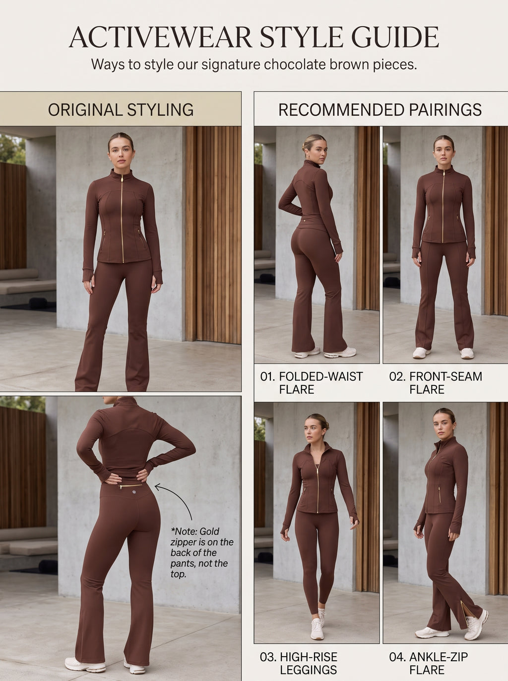 Uncia Active Women's 2 Piece Workout Set | Zip Up Jacket & Flare Yoga Leggings
