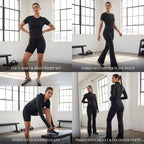 Uncia Active Women's Seamless Crew Neck Top & Biker Shorts Set