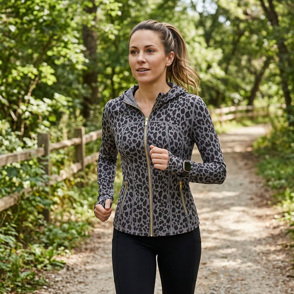 Uncia Active Women’s Jacket | Leopard Print & Going Out Coat