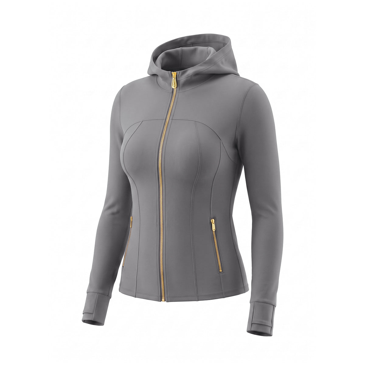 Waffle‑Texture Hooded Yoga Set