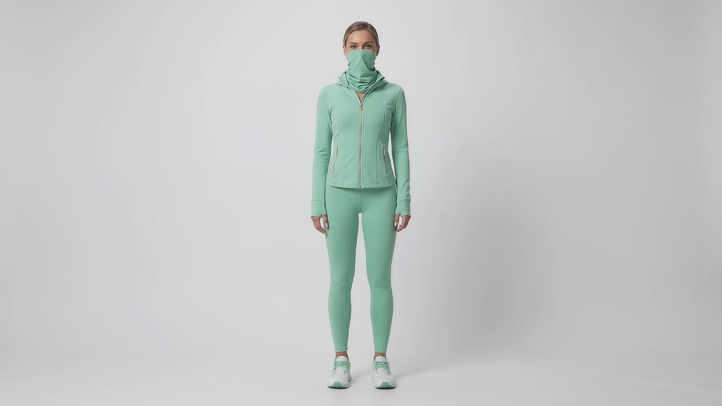 Uncia Active 2 Piece Women's Going out Set , Zip Up Jacket & High Waist Leggings
