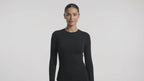 Uncia Active Women's Long Sleeve Crew Neck Top | Slim Fit Yoga Workout