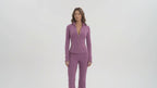 Uncia Active Women's 2 Piece Workout Set | Zip Up Jacket & Flare Yoga Leggings