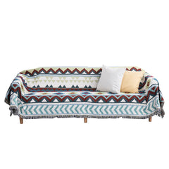 Bohemian Throw Blankets  Double-Sided Woven Aztec