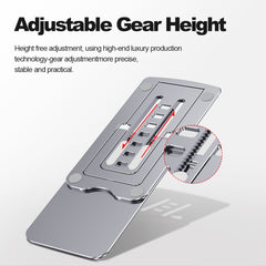 100% Aluminum Alloy Cell Phone and Tablet Adjustable Stand Ultra Thin Pocket Size Space Saving Carry-On, Retractable and Foldable, Sliver