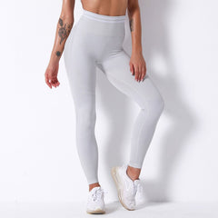 New Striped Seamless Leggings Push Up Sport Pant High Waist Stretchy