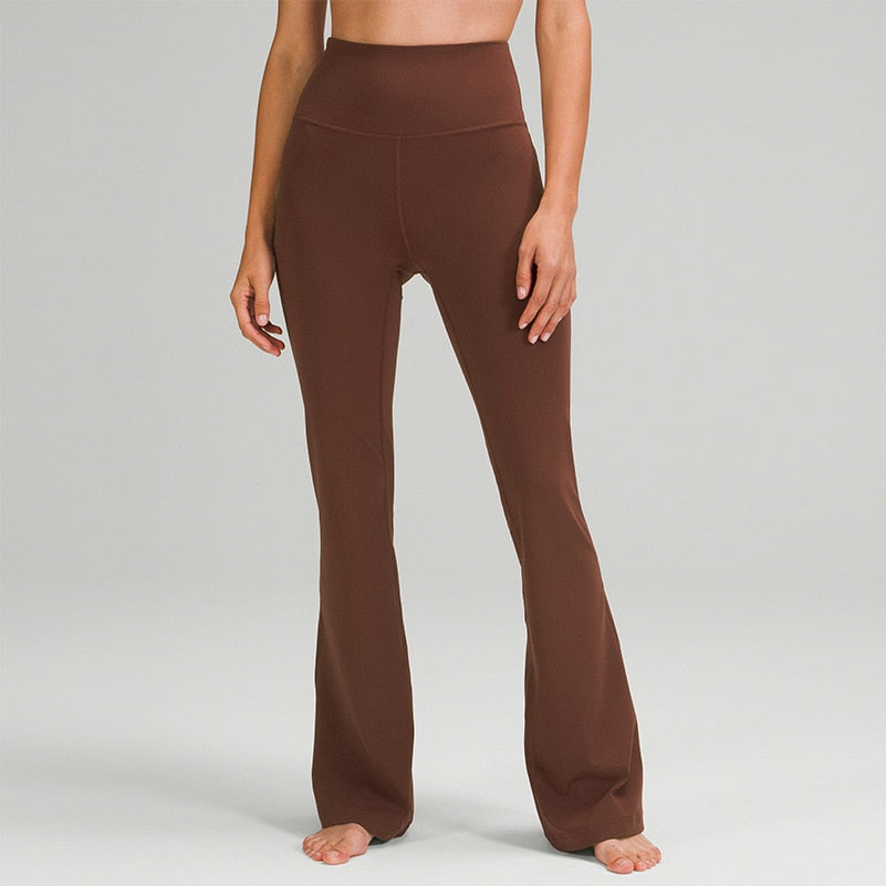 Running Street Yoga Pants Groove Flares High Waist Tight Belly
