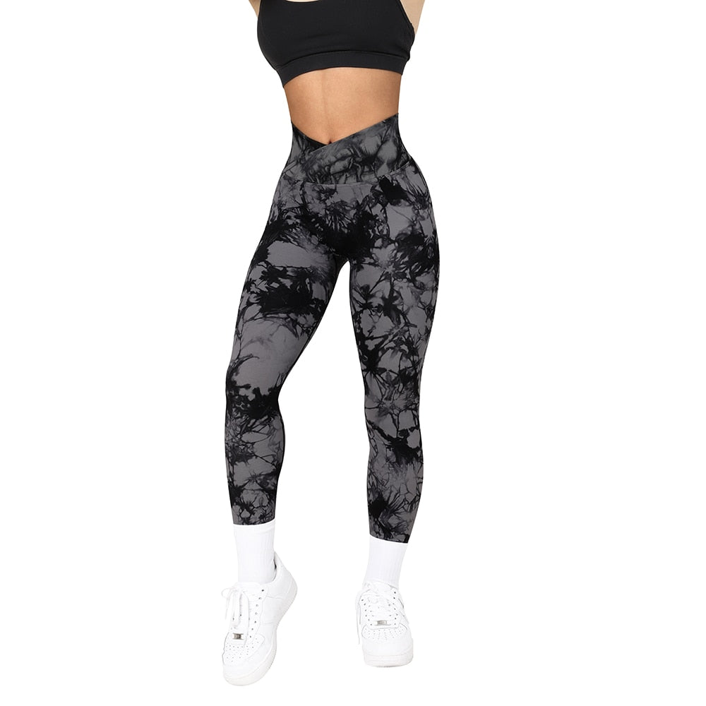 Crossover Leggings Scrunch Butt Lifting Fitness Yoga Pants – Uncia Active