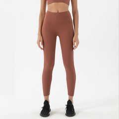 Ribbed Yoga Leggings Elastic High Waist Push Up Seamless