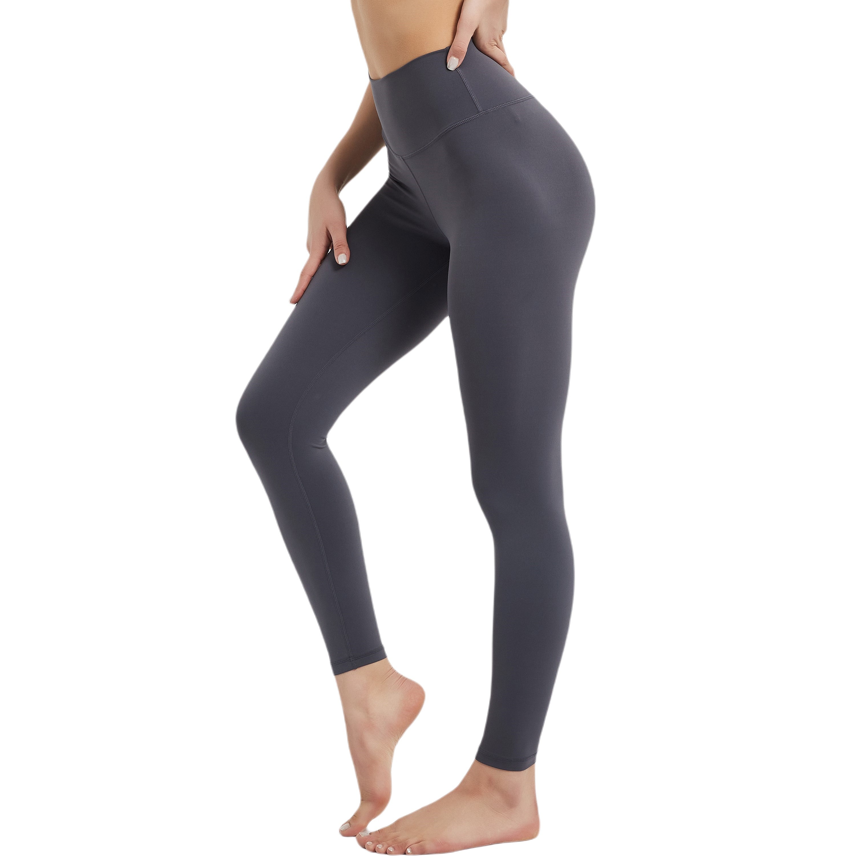 US, Code 7/8 Ribbed Leggings - Cobblestone